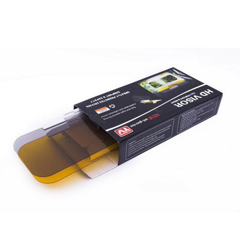 Visor antideslumbre con su caja